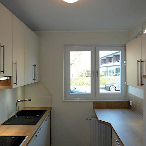 Nolte Küche in Nienberge mit abeschrägter Nische am Zeilenende