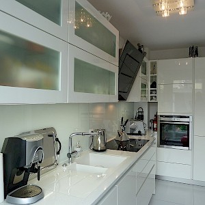 Schüller Küche in Münster mit Quarzkompositplatte